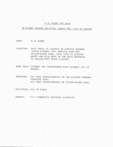 More Photos Of 3.71 Acres Fuller Wiser Rd, Euless Land For Sale