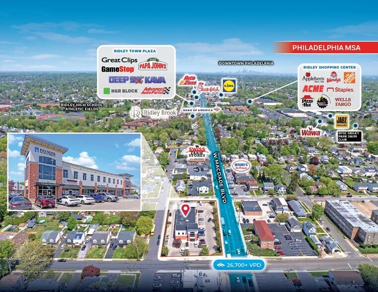 Primary Photo Of 501-537 W MacDade Boulevard, Folsom General Retail For Sale