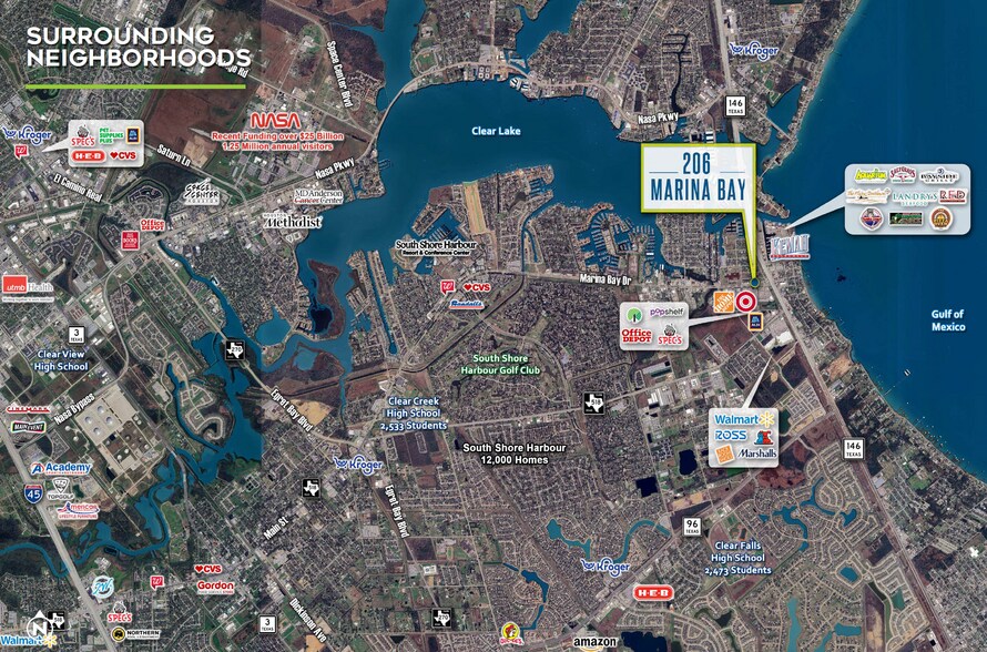 More Photos Of 206 Marina Bay Dr, Kemah Fast Food For Lease