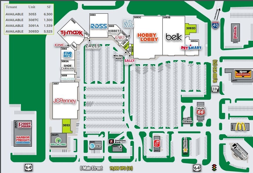 More Photos Of 3093 E Main St, Russellville Unknown For Lease