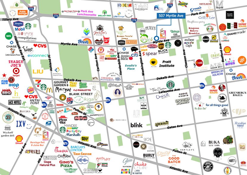 More Photos Of 507 Myrtle Ave, Brooklyn Storefront Retail Residential For Lease