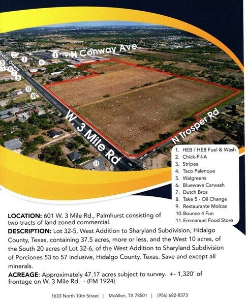 Primary Photo Of 601 W Mile 3 Rd, Palmhurst Land For Sale