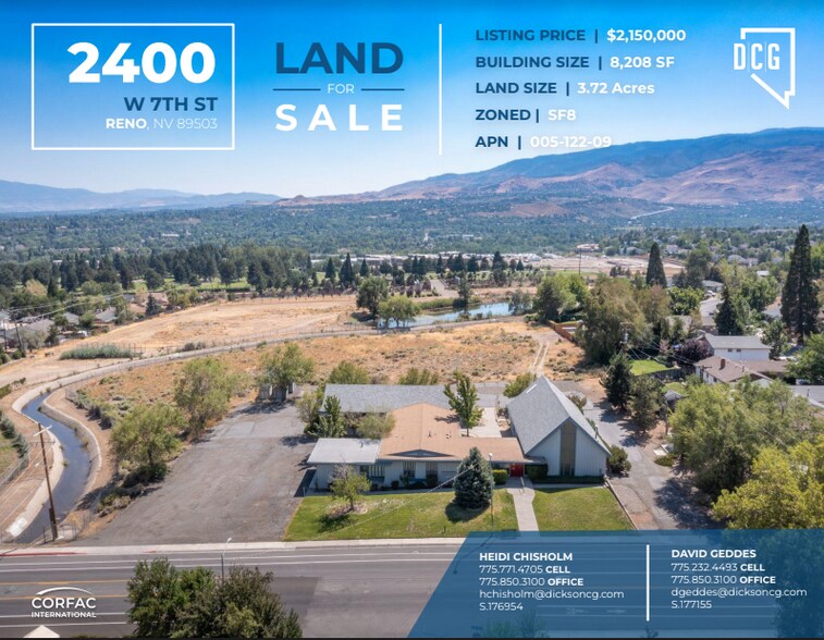 Primary Photo Of 2400 W 7th St, Reno Land For Sale