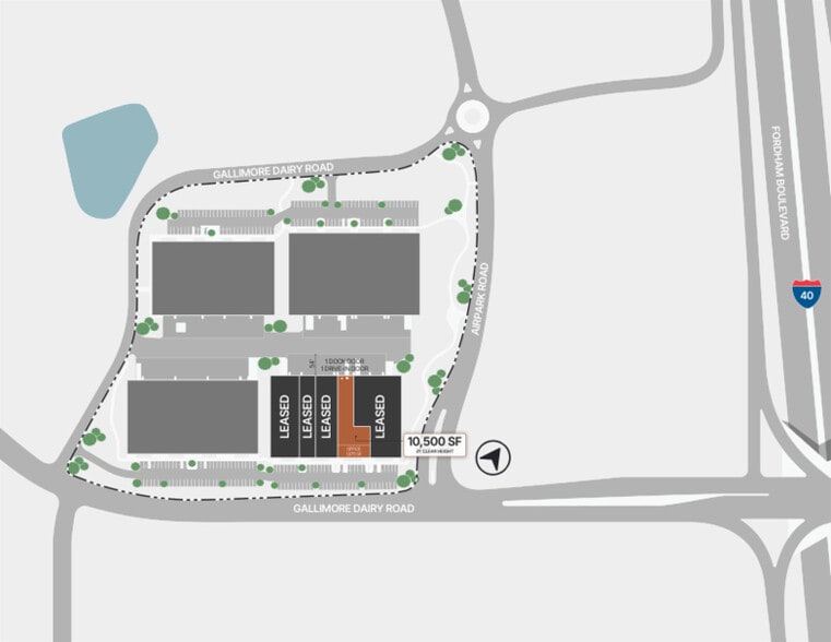 More Photos Of 408 Gallimore Dairy Rd, Greensboro Unknown For Lease