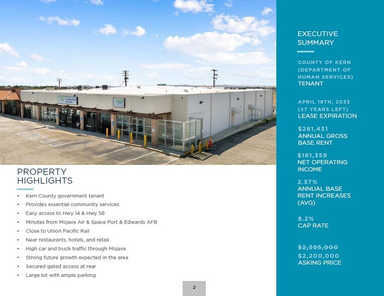 More Photos Of 2340 Barstow Rd, Mojave Freestanding For Sale