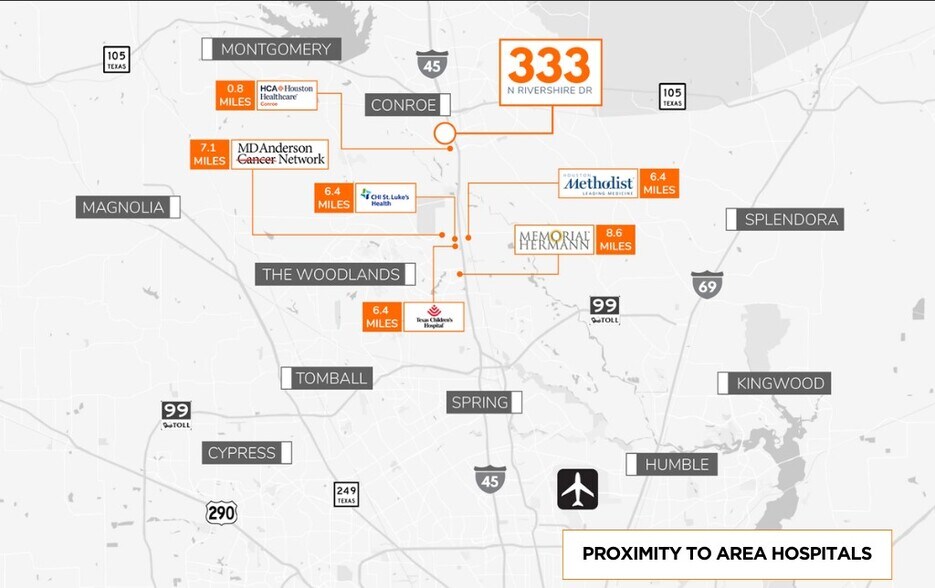 More Photos Of 333 N Rivershire Dr, Conroe Office For Lease