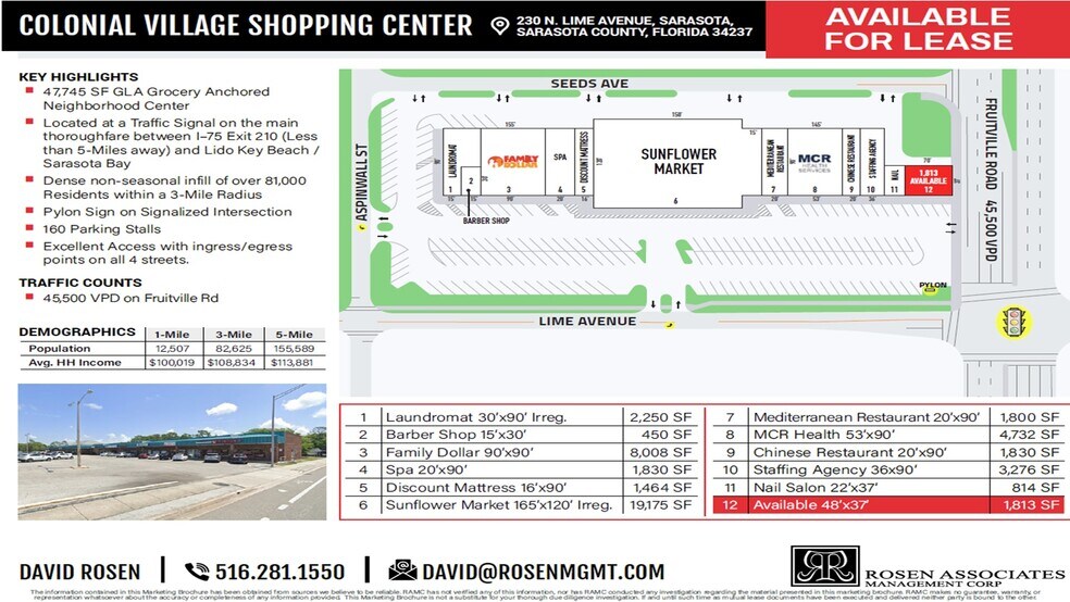 Primary Photo Of 110-290 Lime Ave, Sarasota Unknown For Lease