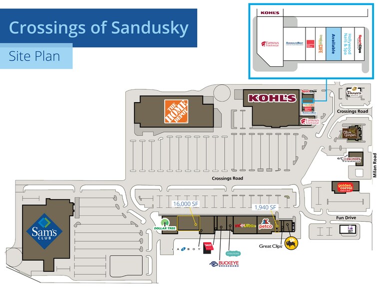 More Photos Of 712-814 Crossings Rd, Sandusky Unknown For Lease