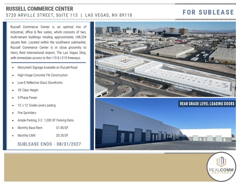 More Photos Of 5720 Arville St, Las Vegas Warehouse For Lease