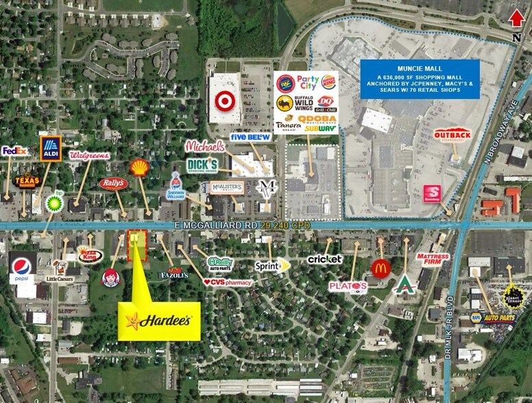 More Photos Of 227 E McGalliard Rd, Muncie Fast Food For Lease