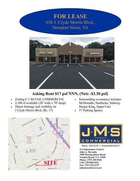 More Photos Of 658 J Clyde Morris Blvd, Newport News General Retail For Sale