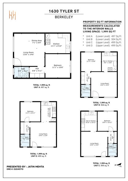 More Photos Of 1628 Tyler St, Berkeley Apartments For Sale