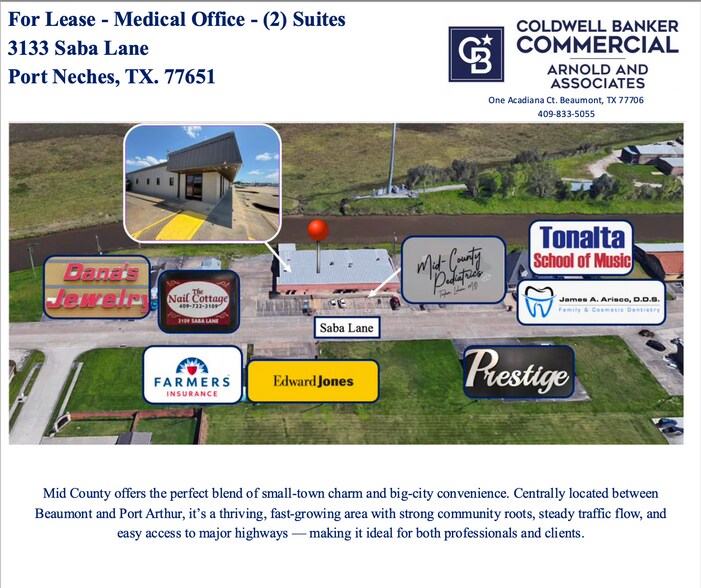 More Photos Of 3133 Saba Ln, Port Neches Medical For Lease