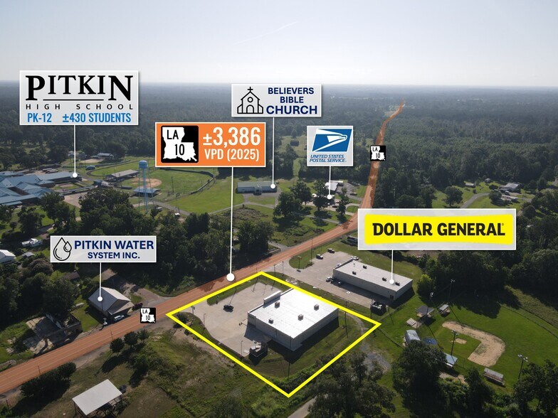 More Photos Of 12884 Highway 10, Pitkin Storefront Retail Office For Lease