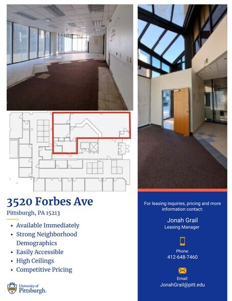 More Photos Of 3520 Forbes Ave, Pittsburgh General Retail For Lease