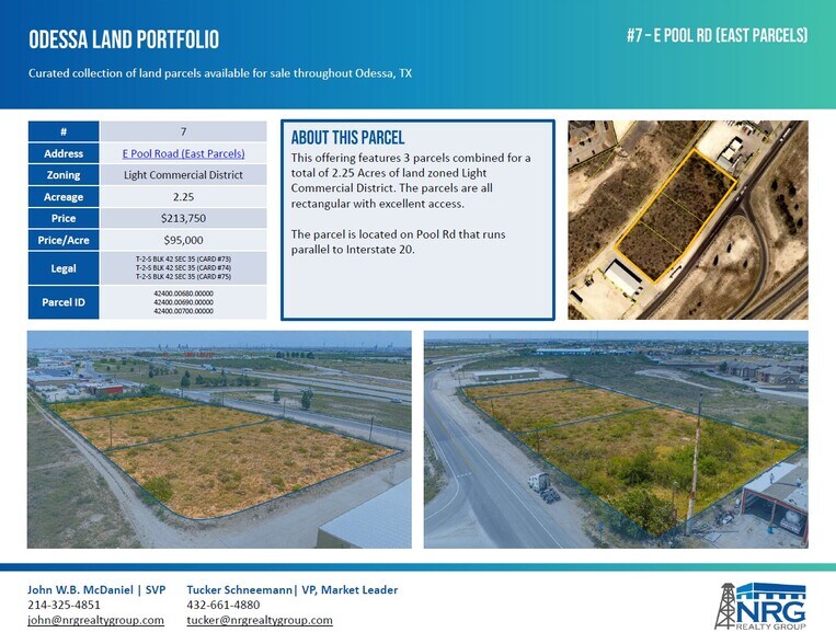 More Photos Of TBD Pool Rd, Odessa Land For Sale