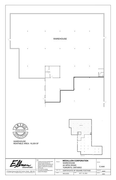 More Photos Of 44 Apex Rd, Toronto Light Manufacturing For Lease