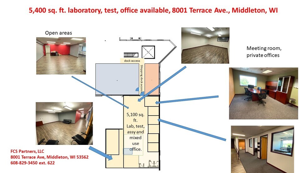 More Photos Of 8001 Terrace Ave, Middleton Research And Development For Lease