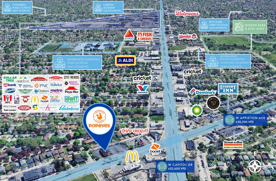 More Photos Of 7458 W Appleton Ave, Milwaukee Fast Food For Sale