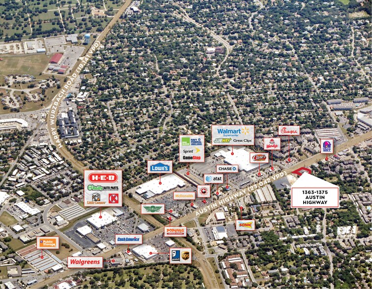 More Photos Of 1363-1375 Austin Hwy, San Antonio Storefront For Sale