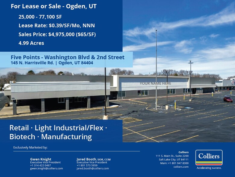 Primary Photo Of 145 N Harrisville Rd, Ogden Department Store For Lease