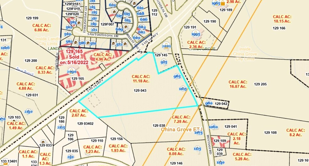 More Photos Of 925 Bostian Rd, China Grove Land For Sale