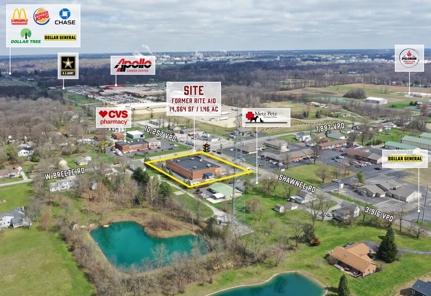 More Photos Of 3710 Shawnee Rd, Lima Freestanding For Sale