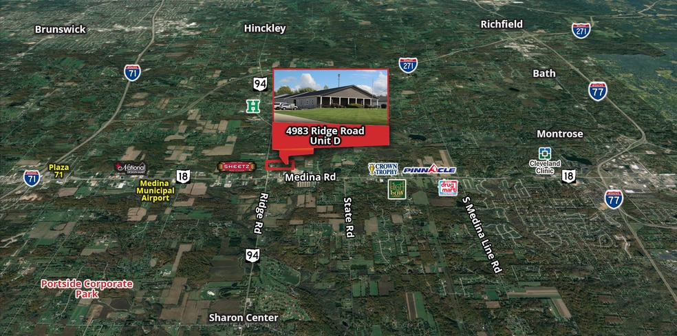 More Photos Of 4983 Ridge Rd, Medina Warehouse For Lease