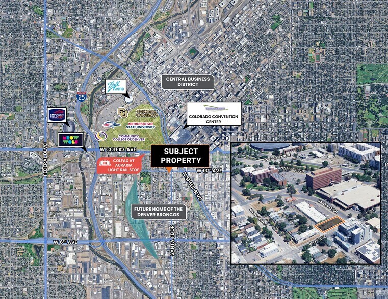 Primary Photo Of 1301 Santa Fe Dr, Denver Land For Lease