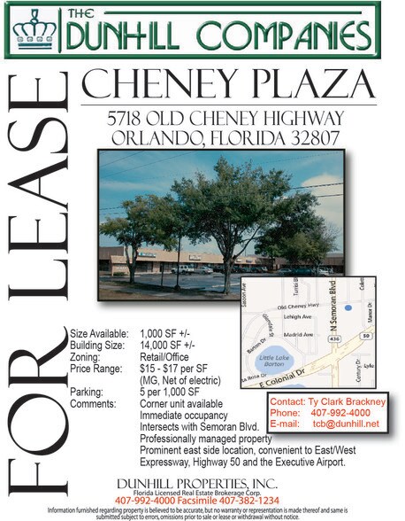 More Photos Of 5718-5744 Old Cheney Hwy, Orlando Unknown For Lease