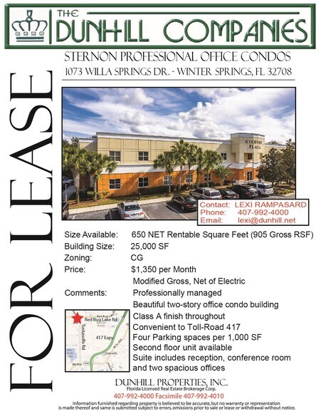 More Photos Of 1073 Willa Springs Dr, Winter Springs Office For Sale