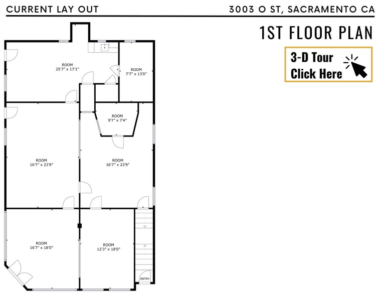 More Photos Of 3001-3003 O St, Sacramento Storefront Retail Residential For Sale
