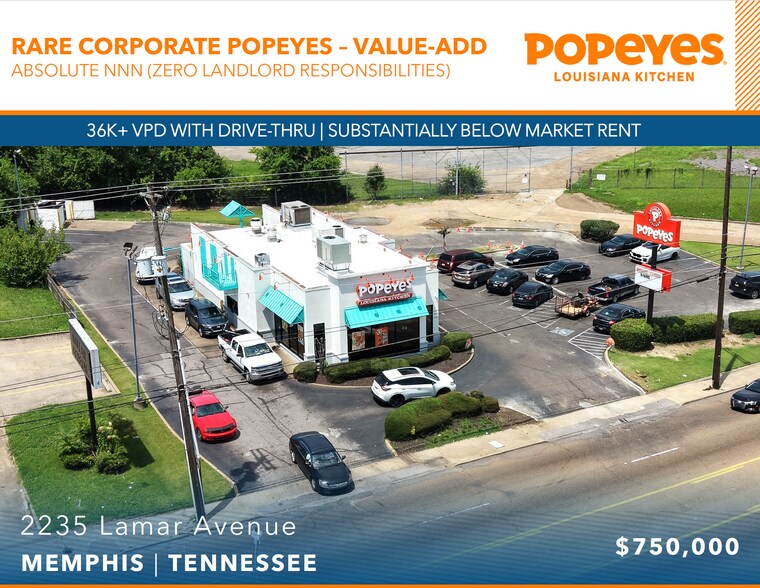 Primary Photo Of 2235 Lamar Ave, Memphis Fast Food For Sale