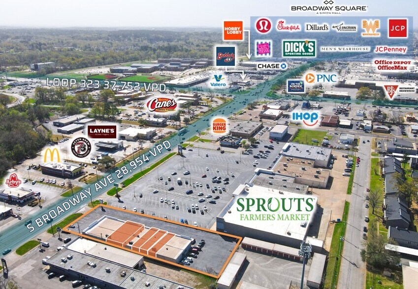 More Photos Of 4007 S Broadway Ave, Tyler Storefront Retail Office For Lease