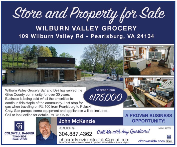 More Photos Of 109 Wilburn Valley Rd, Pearisburg General Retail For Sale