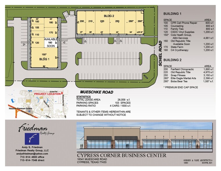 More Photos Of 16341 Mueschke Rd, Cypress General Retail For Lease