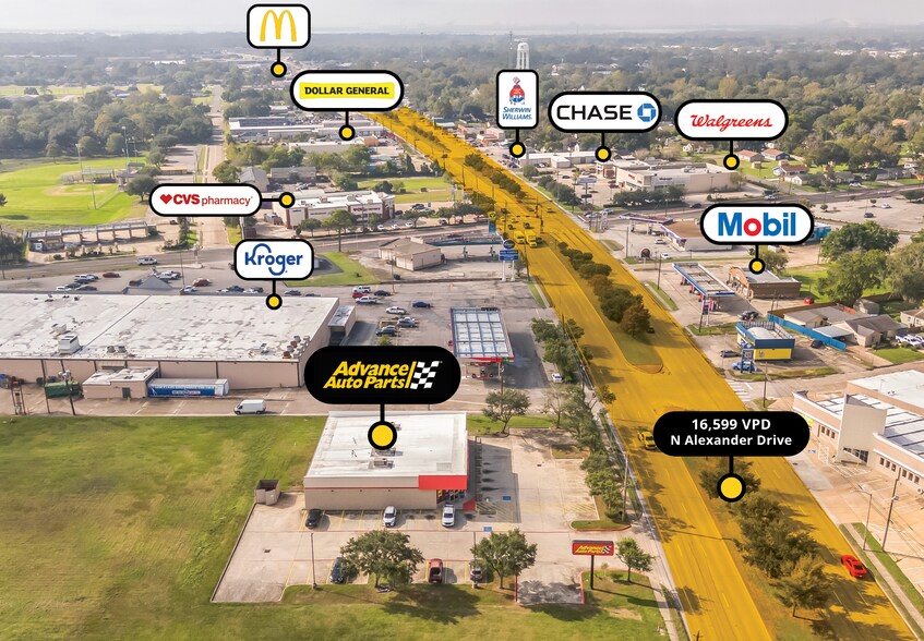 More Photos Of 1722 N Alexander Dr, Baytown Freestanding For Sale