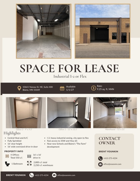 More Photos Of 10661 NE Nassau St, Blaine Warehouse For Lease