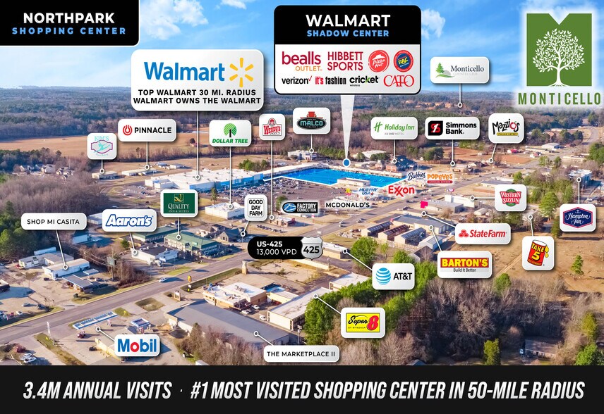 More Photos Of 120-155 N Park Dr, Monticello General Retail For Sale