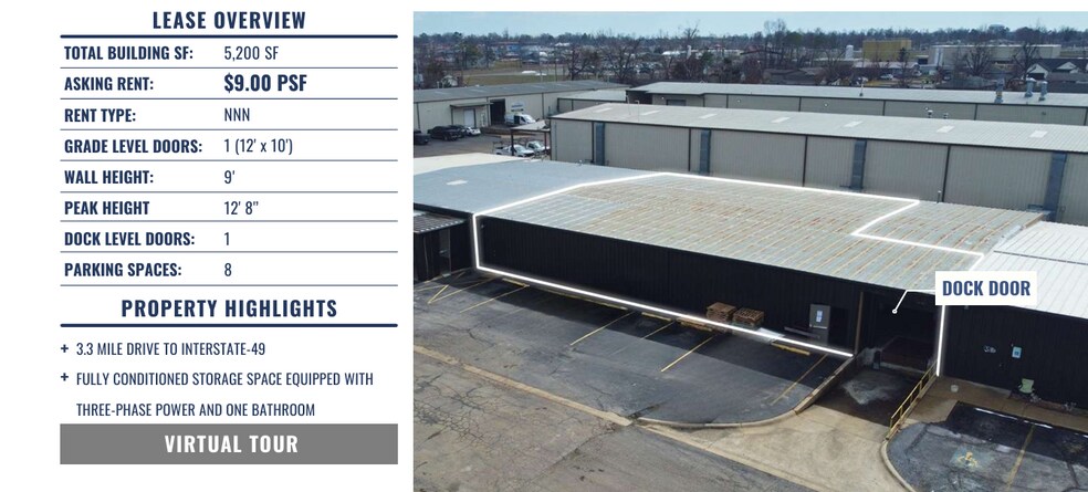 More Photos Of 555 N 13th St, Rogers Warehouse For Lease