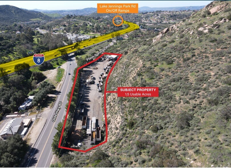 More Photos Of 9601 Flinn Springs Rd, El Cajon Contractor Storage Yard For Lease