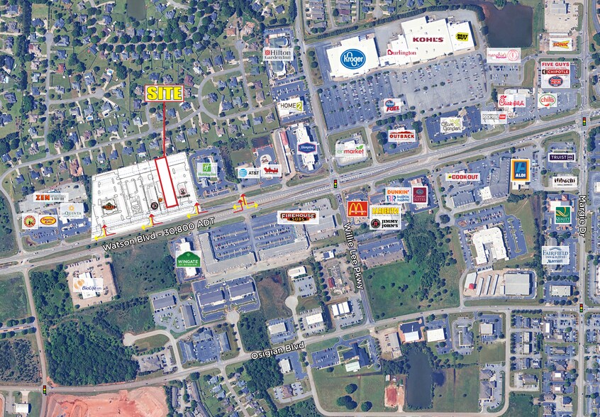 More Photos Of 4040 Watson Blvd, Warner Robins Land For Lease