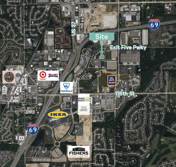 More Photos Of 11907-11985 Exit 5 Pky, Fishers Light Distribution For Lease