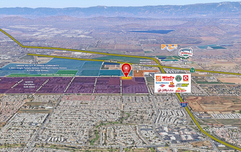Primary Photo Of Ethanac & Evans Rd, Menifee Land For Sale