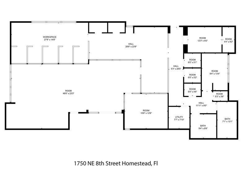 More Photos Of 1750 NE 8th St, Homestead Bank For Lease