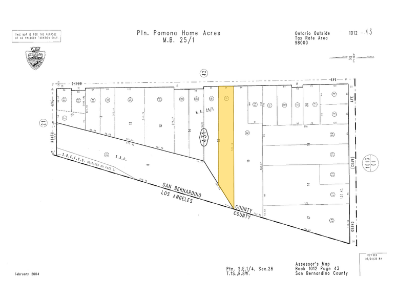 More Photos Of 11216 Chico Ave, Pomona Land For Lease