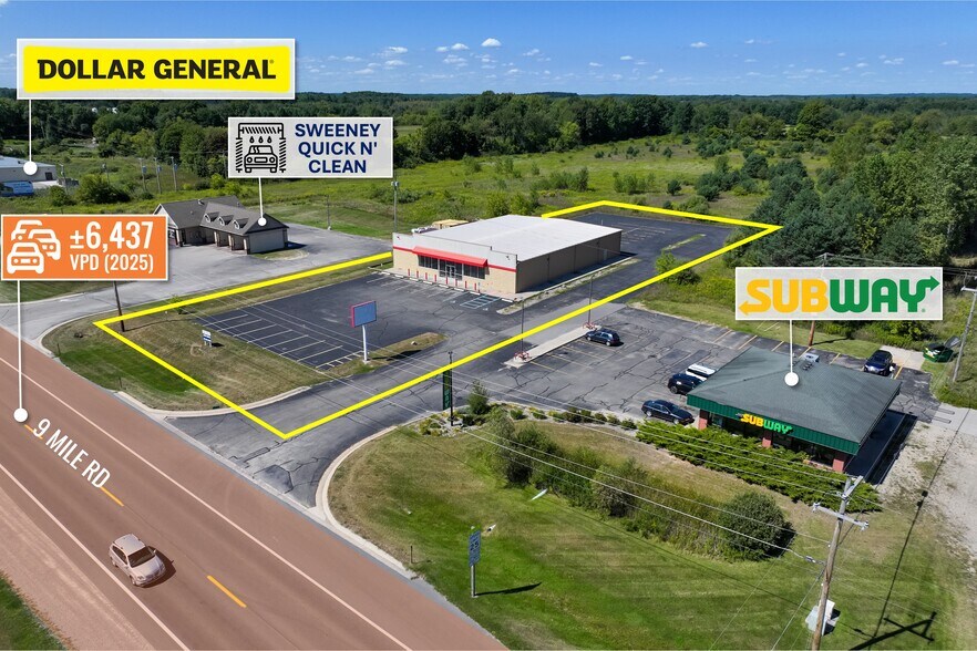 More Photos Of 2646 9 Mile Rd, Remus Freestanding For Lease