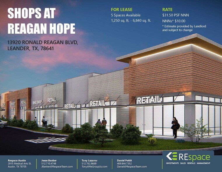 Primary Photo Of 13920 Ronald W Reagan Blvd, Leander General Retail For Lease