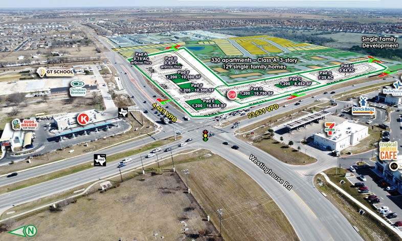 More Photos Of SE Corner Westinghouse Road and FM 1460, Georgetown Land For Sale