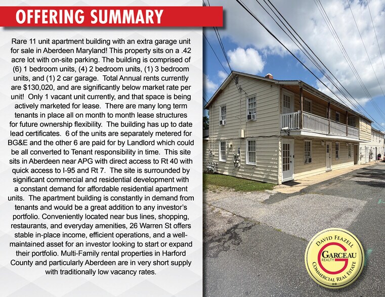 More Photos Of 26 Warren St, Aberdeen Multifamily For Sale